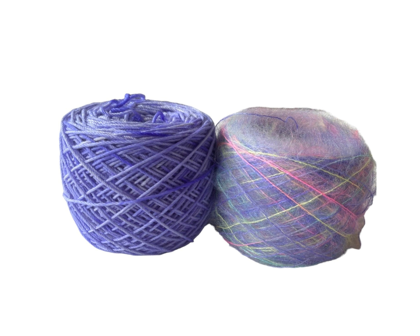 Clapotis Kit-Shrinking Violet and Unicorn Fluff Set, DK Weight - Pleasant Valley Fibers
