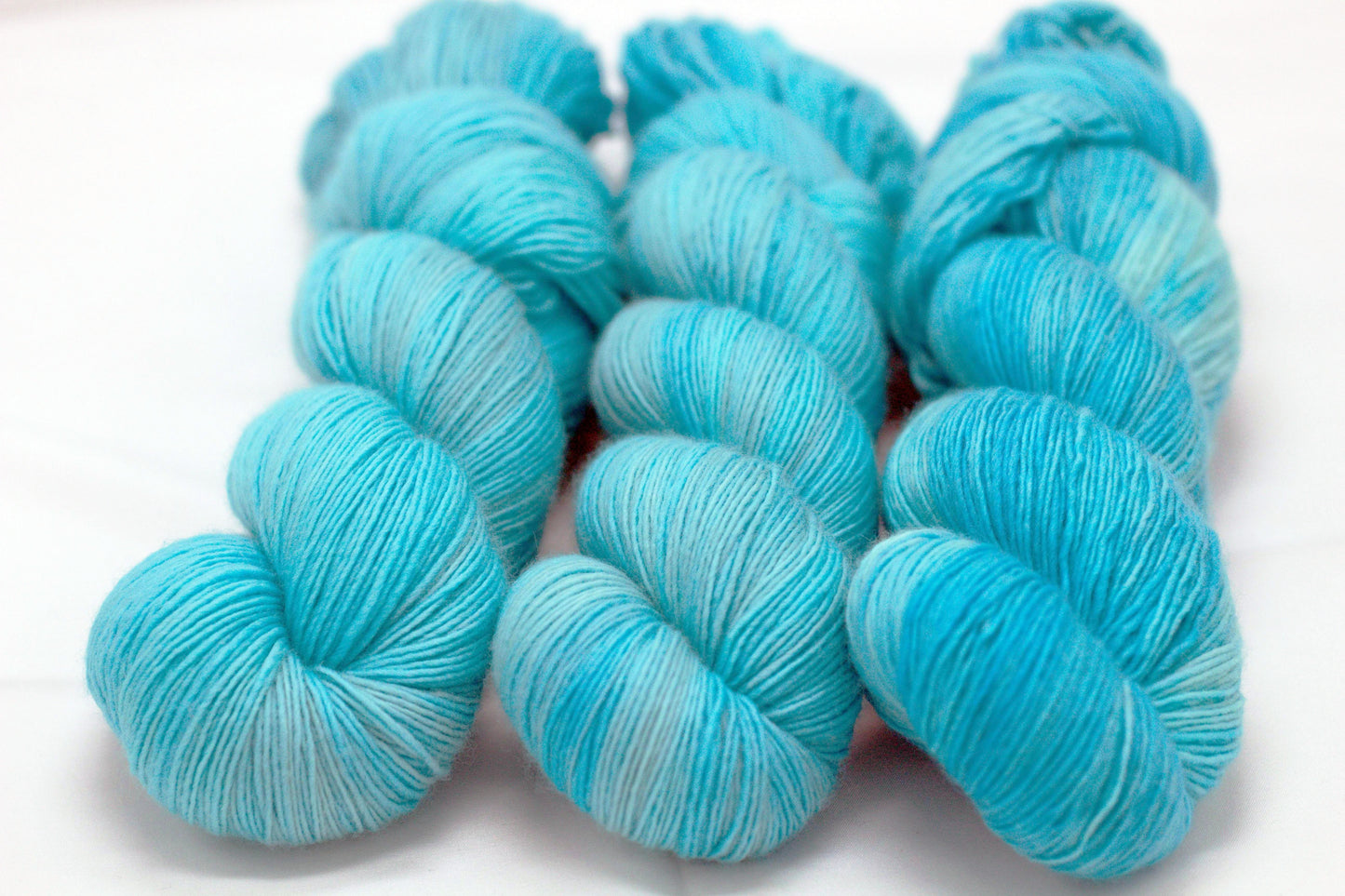 Light Turquoise (tonal), Soft Singles Fingering Weight Yarn