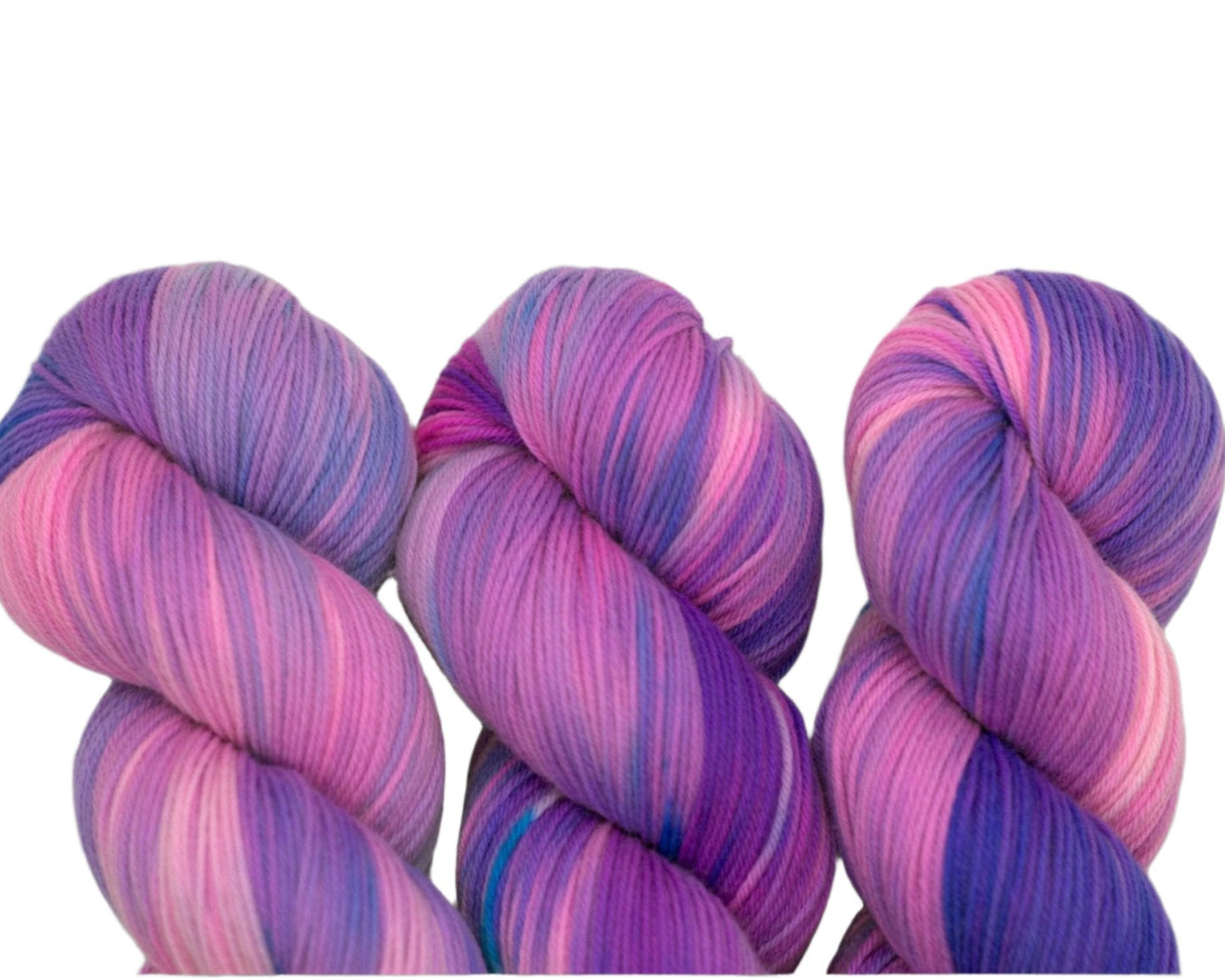 Blurple Swirl, Fingering Weight Yarn - Pleasant Valley Fibers