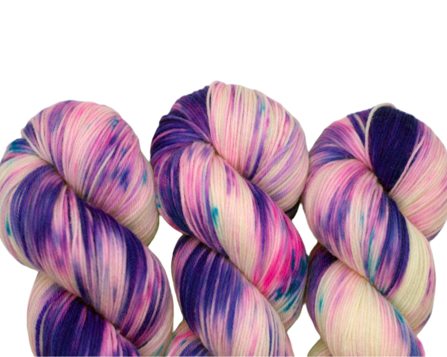 Blurple Speckle, Fingering Weight Yarn - Pleasant Valley Fibers