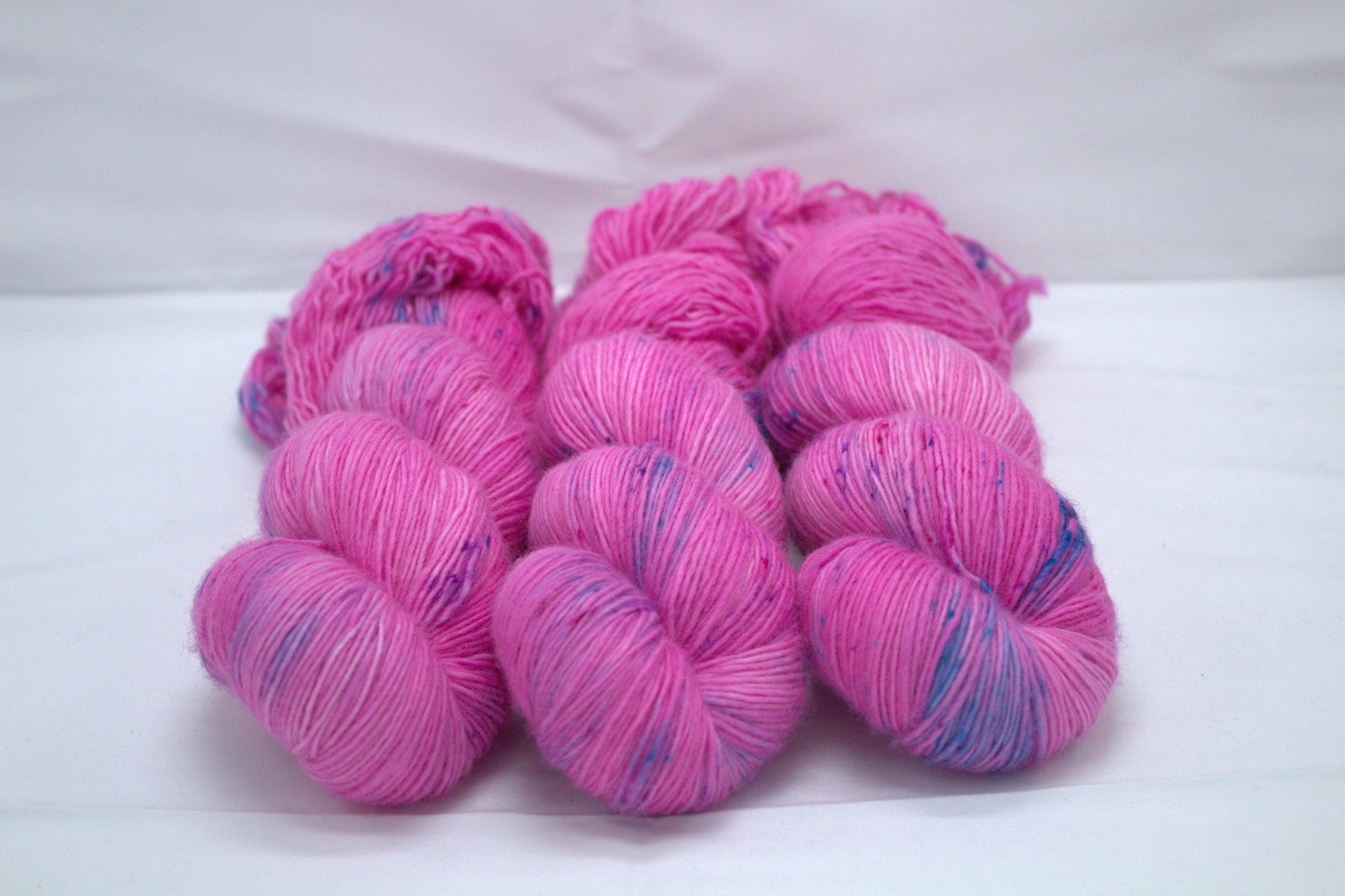 Dark Pink Speckled, Soft Singles Fingering Weight Yarn