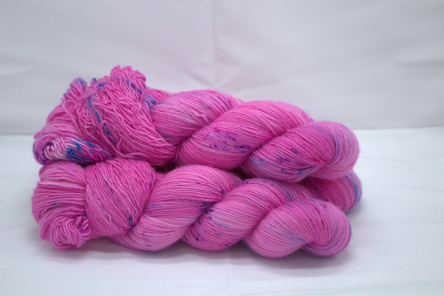 Dark Pink Speckled, Soft Singles Fingering Weight Yarn