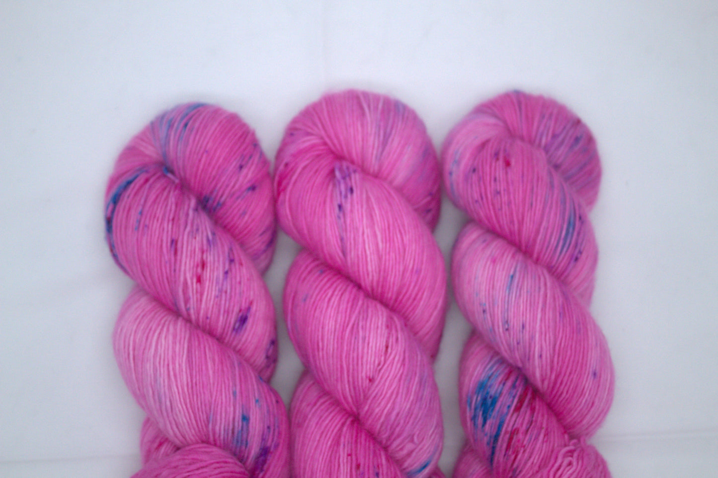 Dark Pink Speckled, Soft Singles Fingering Weight Yarn