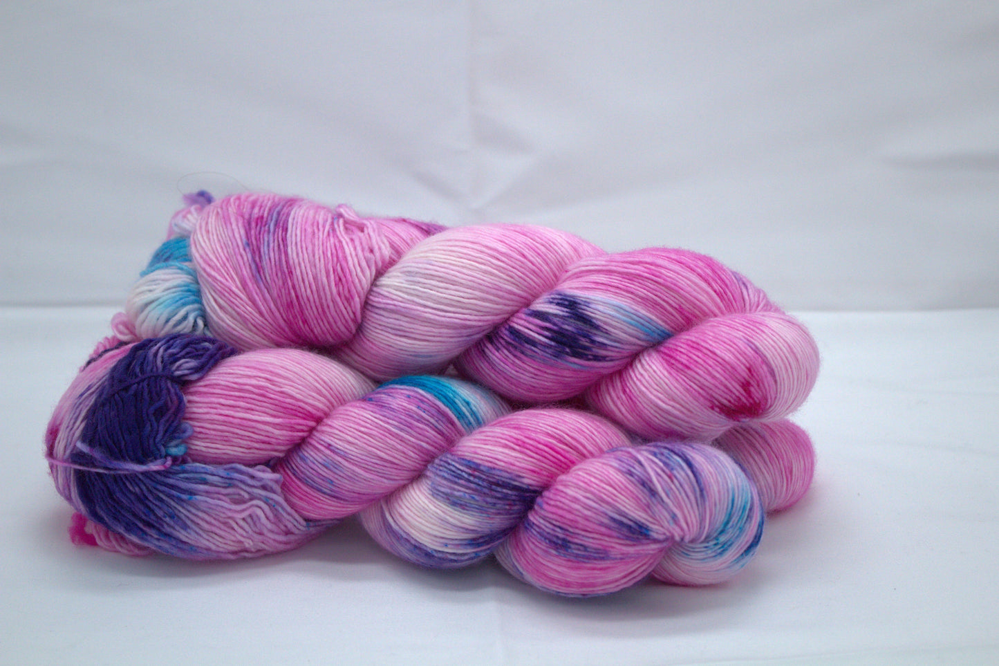 Pink Speckled, Soft Singles Fingering Weight Yarn