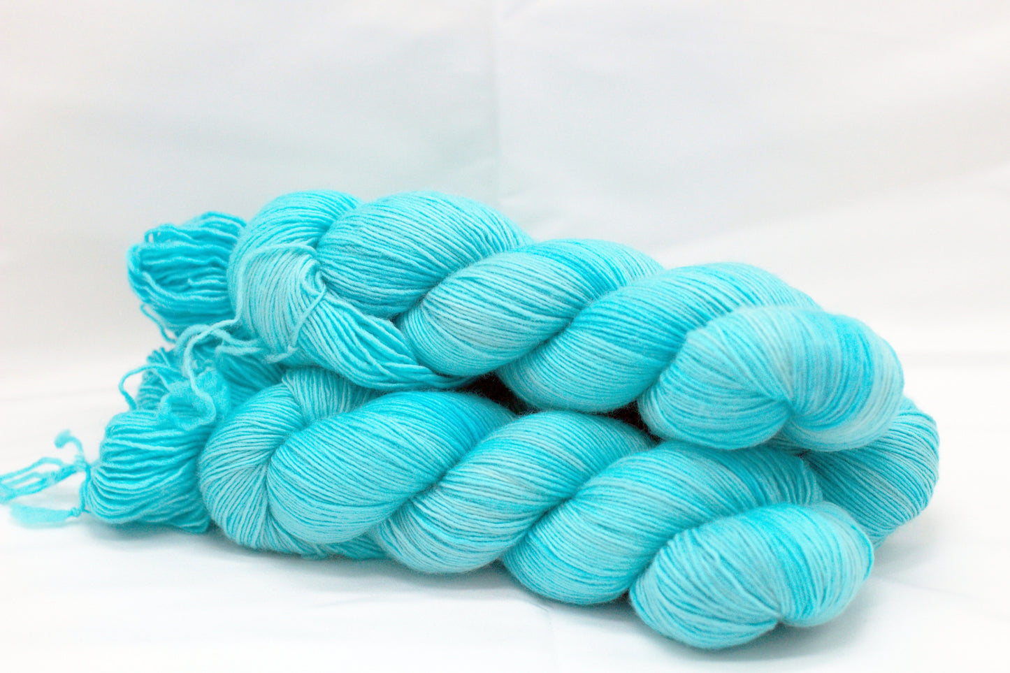 Light Turquoise (tonal), Soft Singles Fingering Weight Yarn