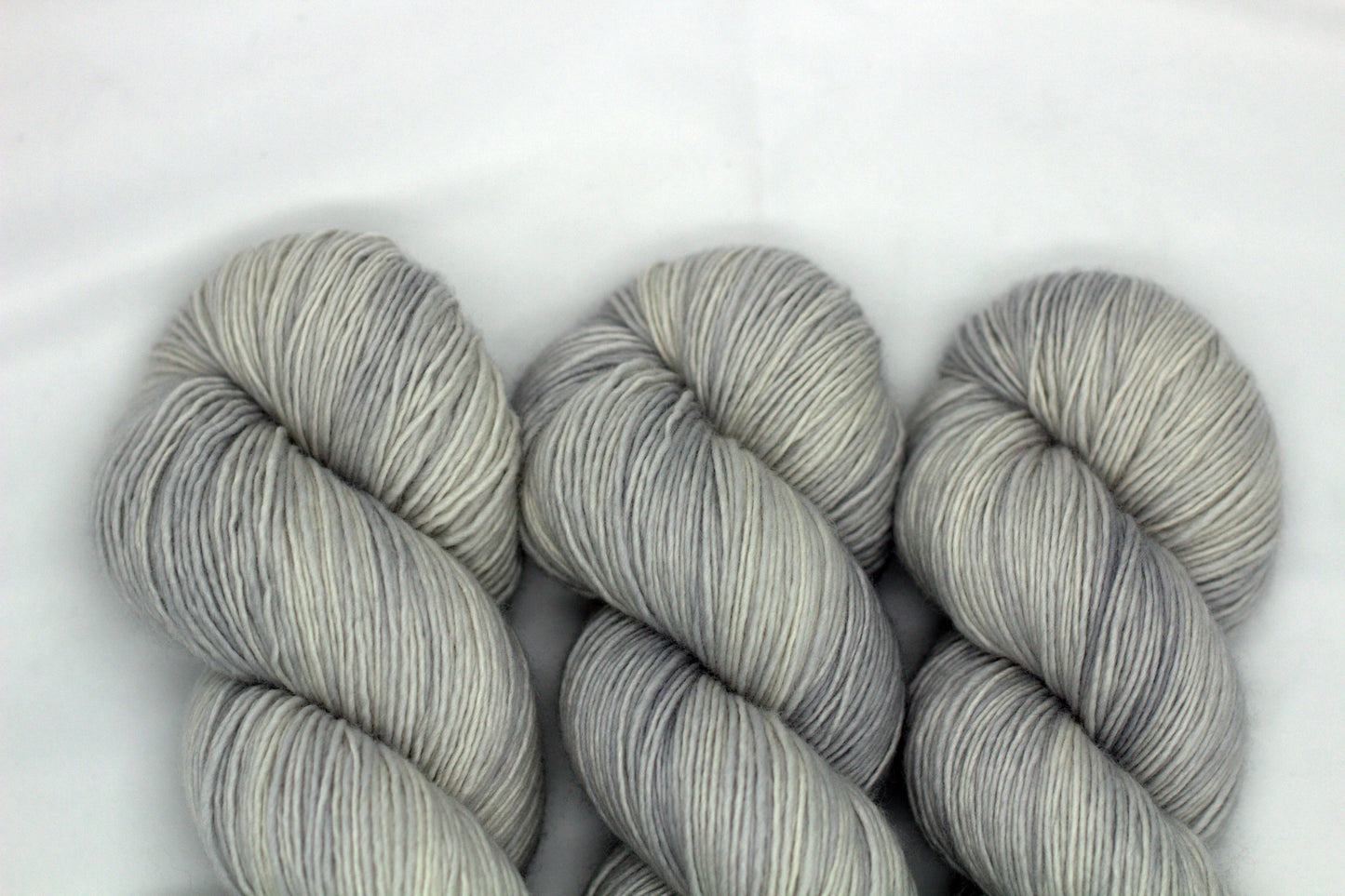 Silver (tonal), Soft Singles Fingering Weight Yarn
