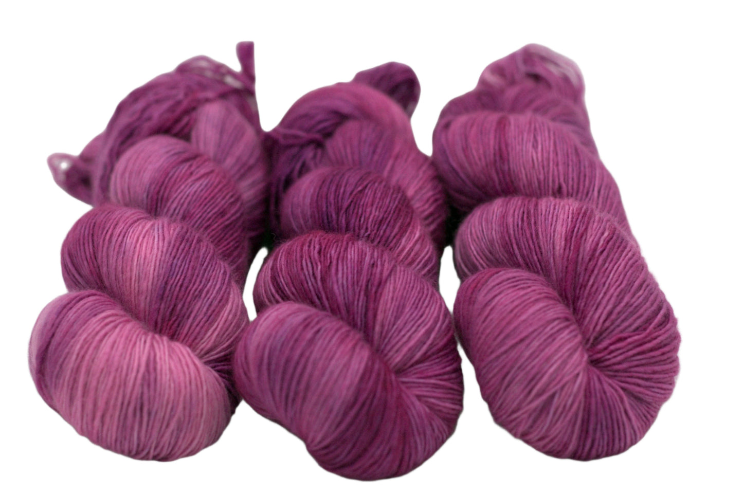 Deep Orchid (tonal), Soft Singles Fingering Weight Yarn