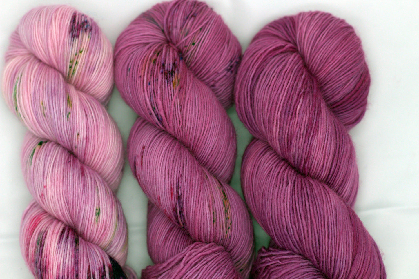 Deep Orchid Speckle, Soft Singles Fingering Weight Yarn