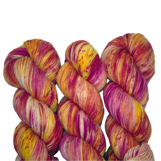 Tequila Sunrise, Single Ply Fingering Weight Yarn