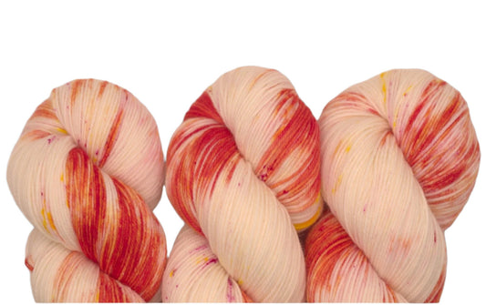 Orangish Speckle, Fingering Weight Yarn