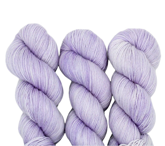 Lilac (tonal), Single Ply Fingering Weight Yarn