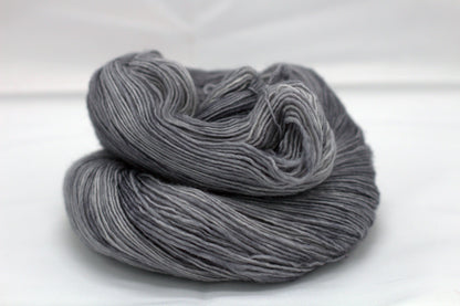 Dark Silver (tonal), Soft Singles Fingering Weight Yarn