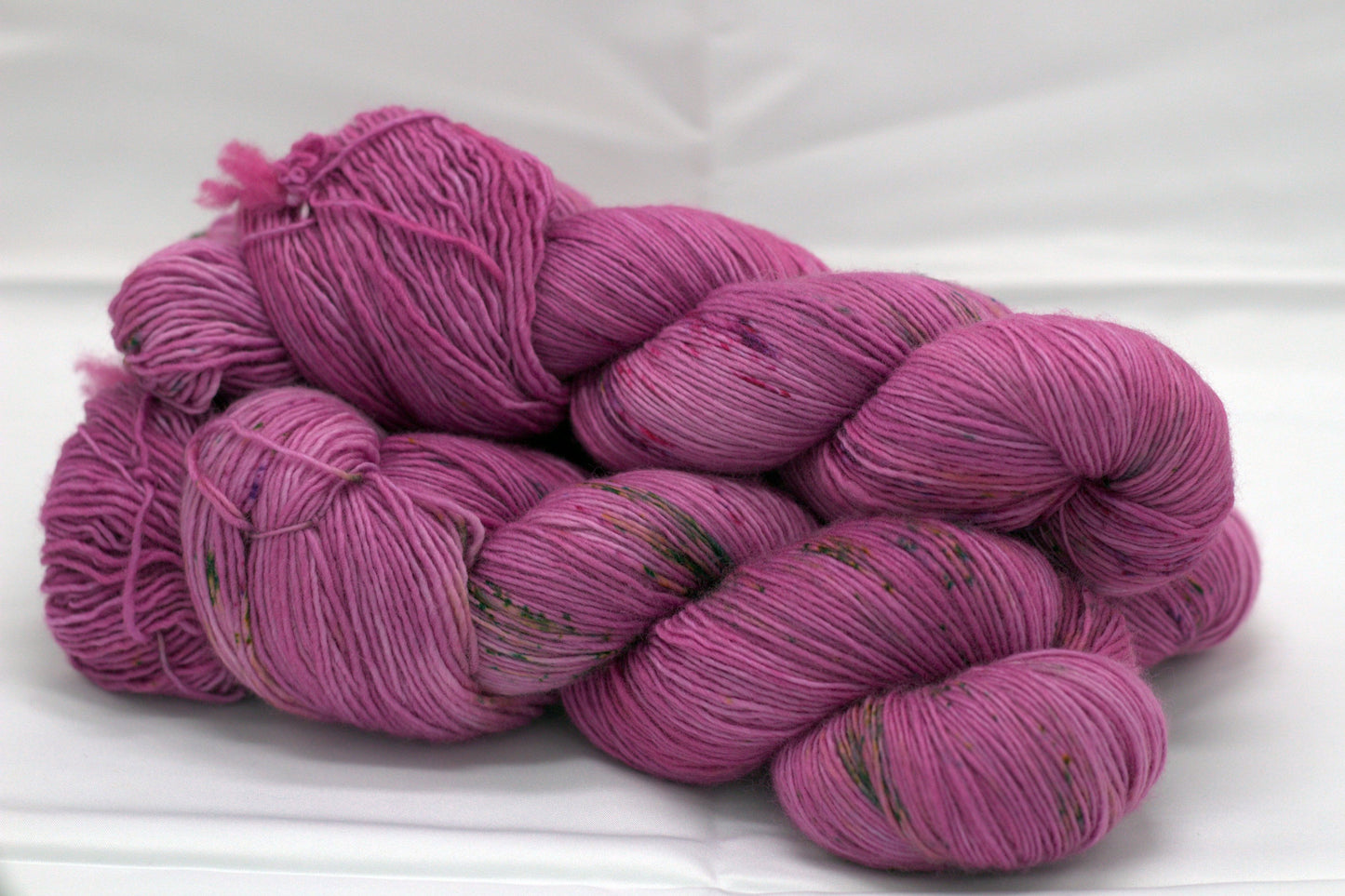 Deep Orchid Speckle, Soft Singles Fingering Weight Yarn