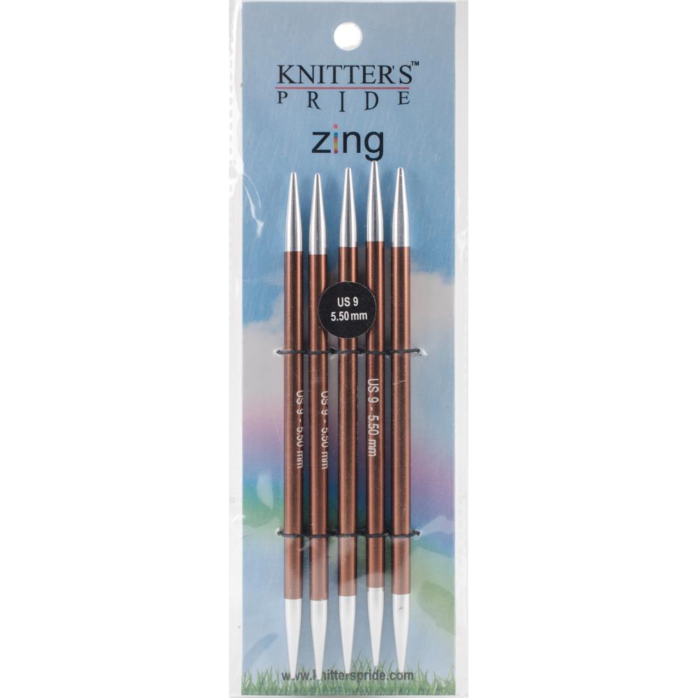 Knitter's Pride Zing Double Pointed Needles Size 9/5.50mm - Pleasant Valley Fibers