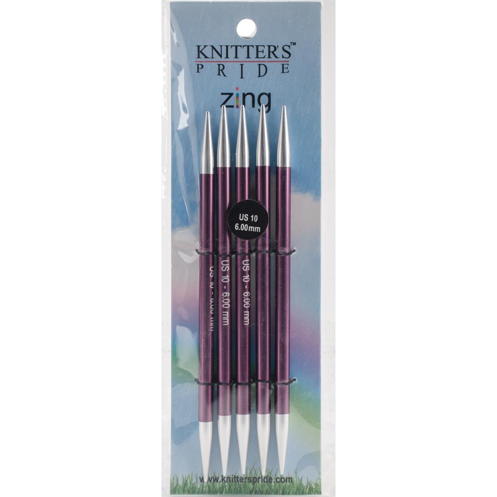 Knitter's Pride Zing Double Pointed Needles Size 10/6.00mm - Pleasant Valley Fibers