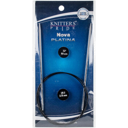 Knitter's Pride Nova Platina Fixed Circular Needles 32 in. Size 3/3.25mm - Pleasant Valley Fibers