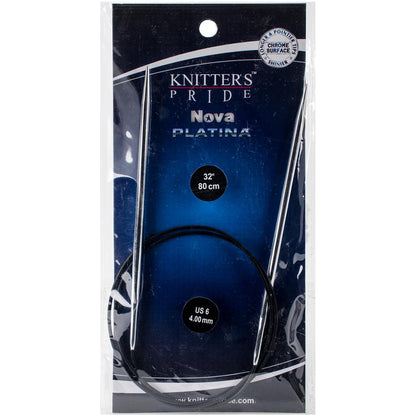 Knitter's Pride Nova Platina Fixed Circular Needles 32 in. Size 6/4.00mm - Pleasant Valley Fibers