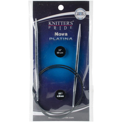 Knitter's Pride Nova Platina Fixed Circular Needles 32 in. Size 7/4.50mm - Pleasant Valley Fibers