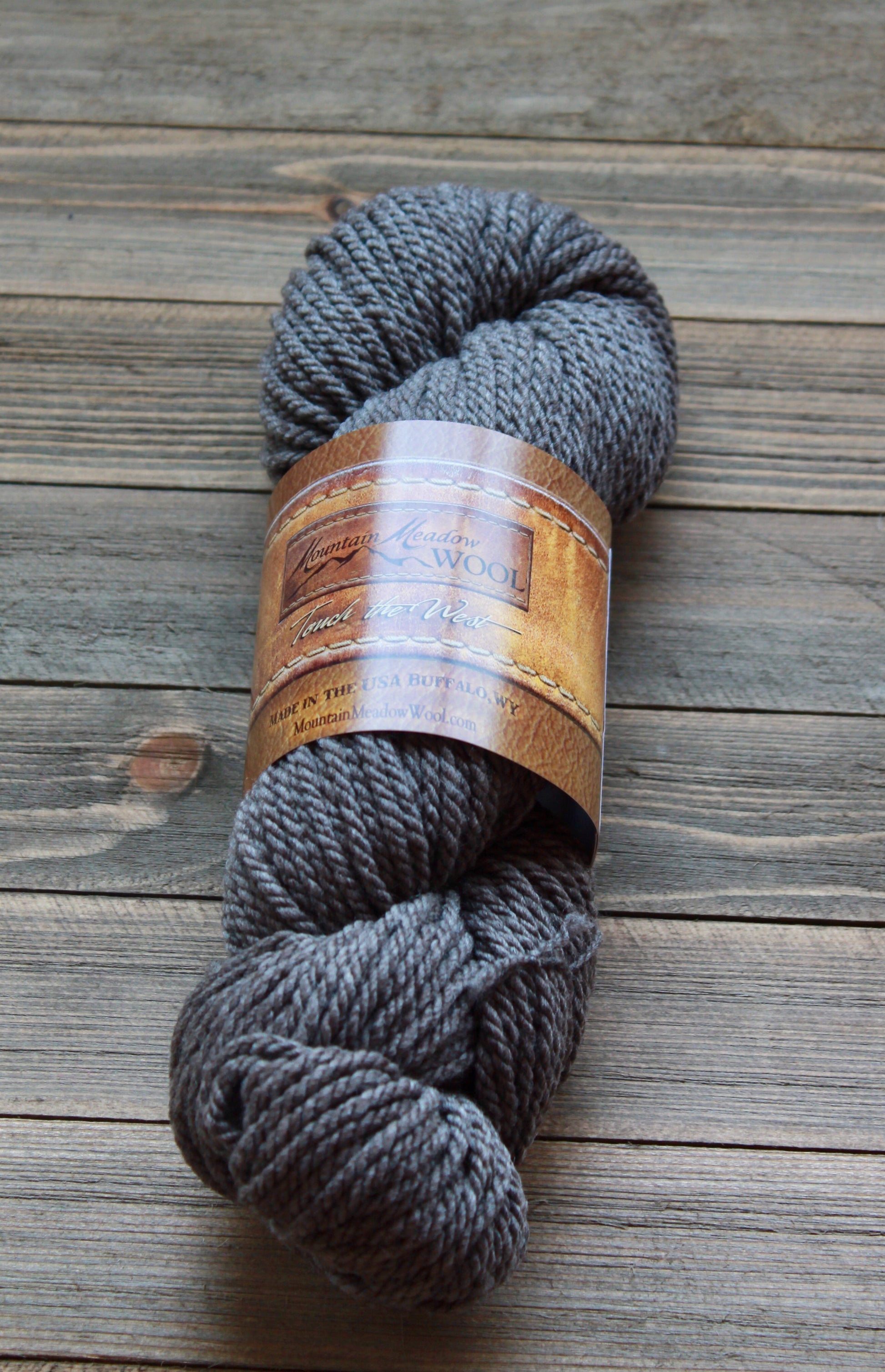 Undyed Bulky Weight 45% Dark Grey - Pleasant Valley Fibers