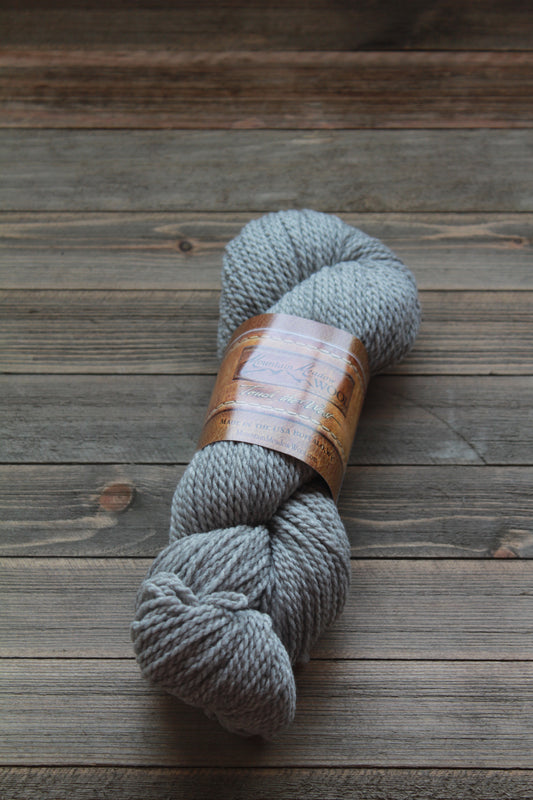 Undyed Bulky Weight 10% Light Grey - Pleasant Valley Fibers