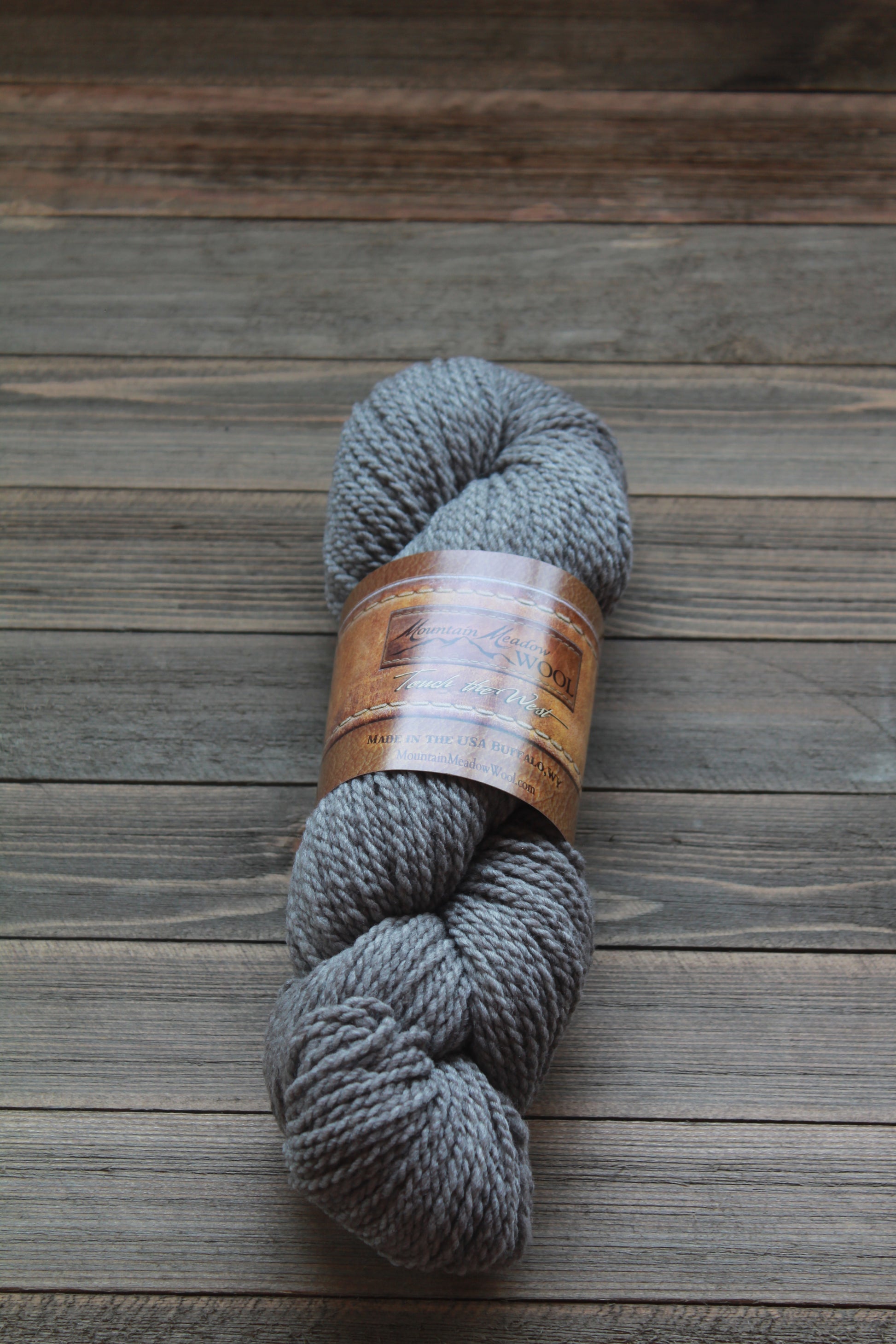 Undyed Bulky Weight 25% Medium Grey - Pleasant Valley Fibers